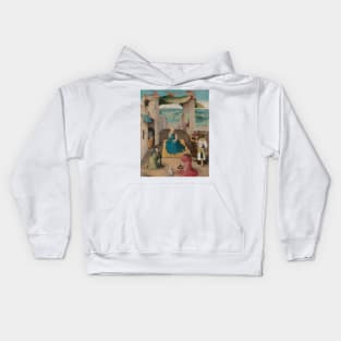 Adoration of the Magi - Hieronymus Bosch Kids Hoodie